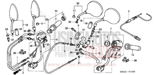COMMUTATEUR/CABLE VT750CY de 2000